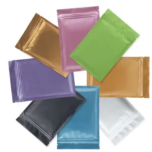 MINI ตัวอย่างถุงความร้อน Sealable Mylar กระเป๋าผลิตภัณฑ์ผงวันหยุด