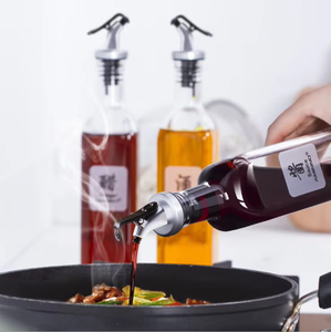 Botella de vidrio para aceite de 150 ml y 500 ml, dispensador de aceite de oliva, botella para vinagre, utensilios de cocina de alta calidad, ¡en oferta! - Product Image 3