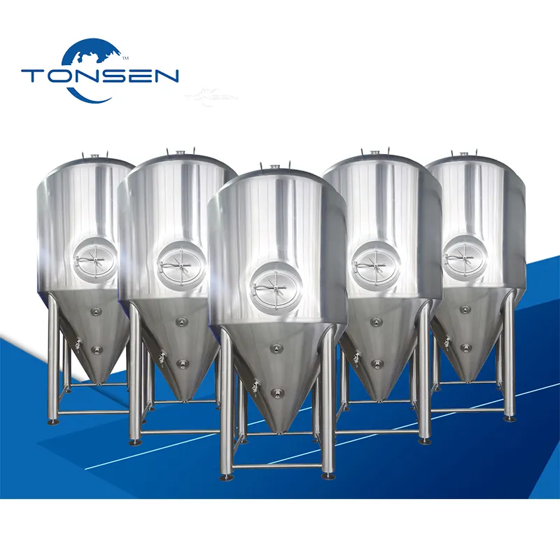 Máquina de fabricación Proceso de soldadura Barril de fermentación de cerveza cónico Plata personalizada de alta calidad y eficiente