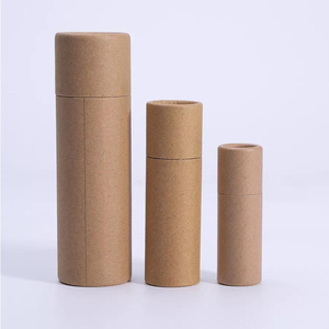 กล่องกระดาษคราฟท์ทรงกระบอกแบบย่อยสลายได้สำหรับงานหัตถกรรมกล่องกระดาษแข็งหลอดบรรจุภัณฑ์แบบย่อยสลายได้ตามธรรมชาติ - Product Image 1