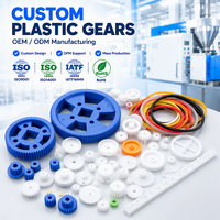 Kit d'engrenages de robot en plastique personnalisé pour bricolage, ensemble de moteurs et boîtes de vitesses pour robot de voiture DIY, boîte de vitesses en plastique pour jouets