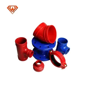Sắt dễ uốn rãnh phụ kiện đường ống <span class=keywords><strong>Tee</strong></span> đỏ cho đường ống tất cả các ổ cắm Tees - Product Image 6