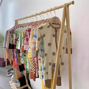 Pyjama bébé en fibre de bambou à fermeture éclair, personnalisable, prêt à être expédié, vêtements pour tout-petits, combinaison à manches longues et pantalon - Product Image 1
