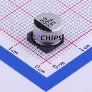 Condensador Electrolítico de Aluminio SMD EEEHA1V330P, D8xL6.2mm 33uF 20% 35V 84mA-120Hz - Product Image 1