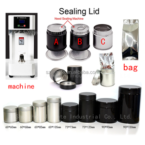 Wholesale Round <strong>Metal</strong> <strong>Tin</strong> for 30-40g Printed Matcha Coffee Powder Airtight Lid Storage Packaging - Product Image 6