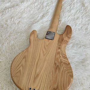Guitare <span class=keywords><strong>basse</strong></span> électrique professionnelle <span class=keywords><strong>Musicman</strong></span> à cinq <span class=keywords><strong>cordes</strong></span>, couleur bois naturel haut de gamme, micro H, finition mate, style rock - Product Image 2