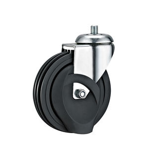 Chariot de supermarché de 5 pouces PU roues roues à quatre disques PU ascenseur roulettes roues pour caddies - Product Image 6