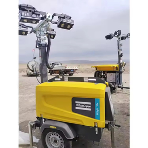 Atlas Copco Hilight V4 V5 + Neo Trailer loại máy phát điện ngoài trời tháp ánh sáng với đèn Halogen kim loại thông thường 7m - Product Image 5