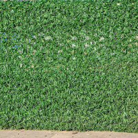 Faux plantes artificielles décoratives à feuilles vertes, haies, clôtures, paysages, panneaux muraux en herbe, clôtures d'extérieur
