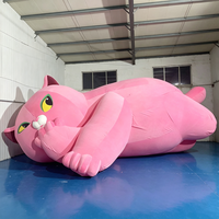 Mascotte gonflable de lapin en peluche à suspendre pour extérieur, costume de personnage de dessin animé, décoration douce personnalisée, modèle d'exposition pour événements commerciaux