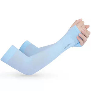 Mangas de Protección Solar para Brazos, Unisex, Transpirables, Anti-UV, para Deportes al Aire Libre, Ciclismo, Color Azul Claro - Product Image 1