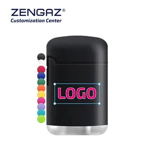 ZENGAZ ZL-3 방풍 부드러운 플라스틱 유행 리필 가스 사용자 정의 제트 토치 시가 라이터