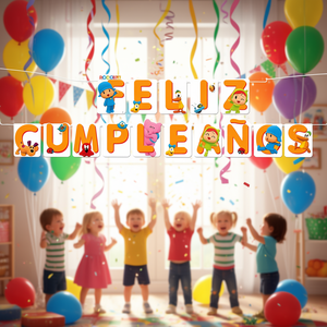 Bannière de fête Pocoyo Joyeux Anniversaire 2,1 m 2 pièces par sac - Product Image 3