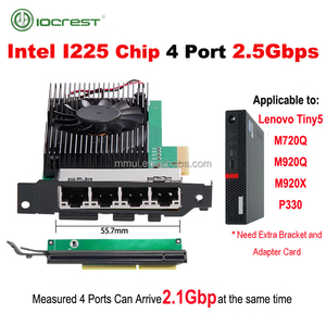 I225 4 Port 2.5G RJ45 Network <b>Adapter</b> PCIe PCI Quad 100/1000M/2500Mbp Gigabit Ethernet <b>Lan</b> Card Network Card - Product Image 3