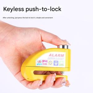 Llaves de freno de hierro a prueba de agua para rueda de patinete, candado de alarma de protección antirrobo para motocicleta y bicicleta - Product Image 4