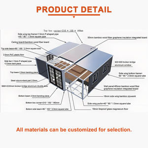 <span class=keywords><strong>Casa</strong></span> Contenedor Expandible de Techo Inclinado de Doble Ala, 2 Habitaciones, Resistente a Huracanes, Fabricante de Casas Prefabricadas Móviles, Precio Bajo y Accesible - Product Image 3