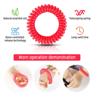 Pulsera de <span class=keywords><strong>citronela</strong></span> EVA natural sin DEET, resistente al agua, ligera, repelente de mosquitos, para todas las edades - Product Image 4