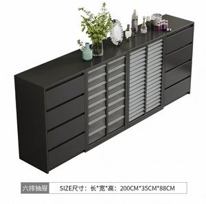 Modern Simple Custom Retail <b>Wall</b> Shelving Racks Cosmetics Beauty Product Display Cabinet with Lowest Price for <b>Nail</b> Salon - Product Image 6