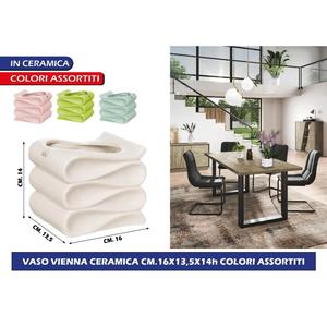 Vaso in Ceramica di Vienna 16x13,5x14h Colori Assortiti Vaso in Porcellana da VIENNA - Product Image 1