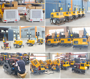 7m Máy phát điện diesel 4x400W ánh sáng di động tháp Kính thiên văn mast di động chiếu sáng ngoài trời tháp - Product Image 3