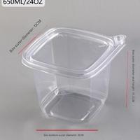 Boîte à gâteau en PET, gobelets en plastique transparent de qualité alimentaire avec couvercle pour pudding, mousse aux fruits et crème glacée