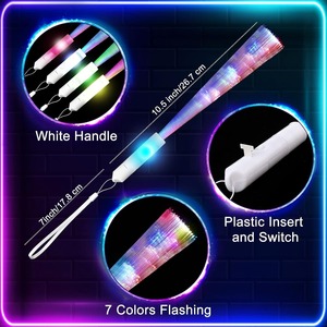 <strong>Glow</strong> Fiber Wands <strong>Sticks</strong> Halloween Party Favors LED Flashing Wand <strong>Glow</strong> <strong>Sticks</strong> Bulk Party Pack Fiber Optic Light Wand <strong>Sticks</strong> - Product Image 6