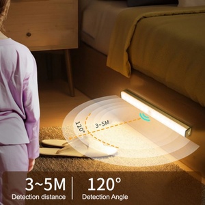 <b>USB</b> Rechargeable <b>LED</b> Human Body Motion Sensor Night <b>Light</b> Closet Under Cabinet Magnetic Lamp - Product Image 3
