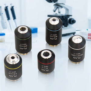 <b>Microscope</b> Achromatic Objective Lenses (Black) Anti-Reflective Coating 4X - Product Image 2