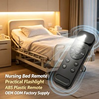 Control Remoto Inteligente para Cama de 9 Teclas JCXK, Controlador Inalámbrico de Plástico ABS con Linterna Integrada, Servicio Personalizado OEM ODM