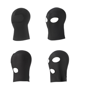 Black Wolf <span class=keywords><strong>SM</strong></span> Jeux pour adultes, casque de jeu, yeux ouverts, bouche réglable, unisexe, en spandex, bondage, capuche en <span class=keywords><strong>latex</strong></span> avec bandeau inclus - Product Image 4