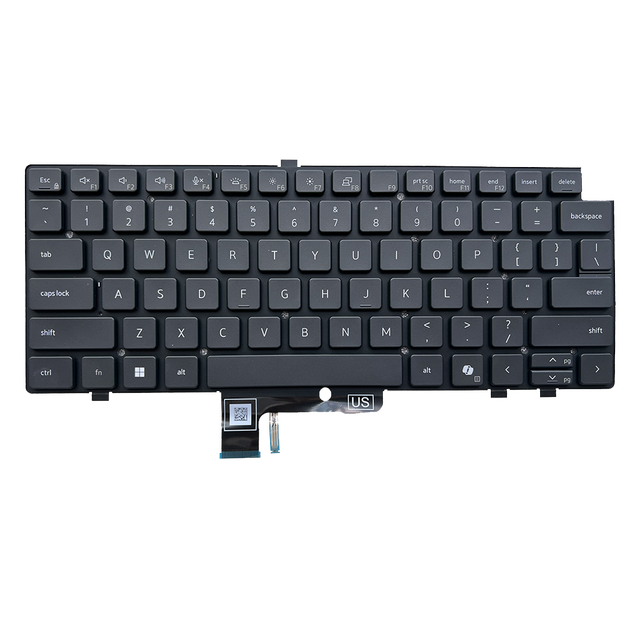 US UK Backlit AI Version Laptop Keyboard for Dell Latitude 7440 7450 7640 7650 7340 0G02BF 0KVWXD Keyboard Dark Grey Brand New