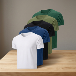 T-shirts à manches courtes pour hommes, coupe classique, respirants, séchage rapide, toutes tailles, avec logo personnalisé imprimé et brodé ODM - Product Image 3