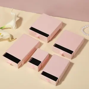 Scatola portaoggetti personalizzabile collana scatola regalo scatola regalo gioielli compleanno custom scatola di imballaggio in carta