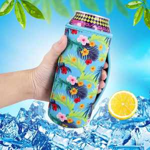Fundas de neopreno Tall Boy Hugger para latas de 22oz y 24oz, aislantes para latas de cerveza y bebidas, con asa y soporte para botellas - Product Image 5