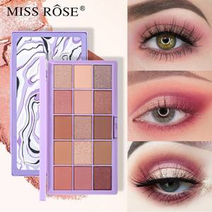 Wholesale Chinese Cosmetics <strong>Miss</strong> <strong>Rose</strong> 15-color Matte <strong>Eyeshadow</strong> Halloween Pearlescent Makeup Palette - Product Image 3