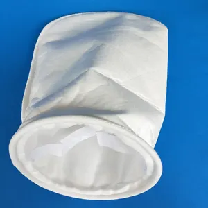 Anel de plástico ou anel metálico, saco de filtro líquido industrial 5 10 20 50 100 micron de polipropileno pp