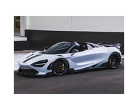 Convient pour la mise à niveau de McLaren 720S vers Ry Style Carbon Fiber Front and Rear Lip Diffuser Side Skirt Body Kit