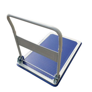 Penjualan terlaris industri dilipat <span class=keywords><strong>Stackable</strong></span> 150kg empat roda logistik Aluminium dilipat Platform gudang truk troli - Product Image 3