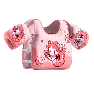<span class=keywords><strong>Gilet</strong></span> de flottabilité pour enfants, <span class=keywords><strong>gilet</strong></span> <span class=keywords><strong>anti</strong></span>-<span class=keywords><strong>noyade</strong></span> pour débutants, <span class=keywords><strong>gilet</strong></span> de flottabilité à manches courtes, dessin animé, non gonflable, <span class=keywords><strong>gilet</strong></span> de sauvetage pour enfants - Product Image 6
