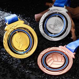 Medallas de Esmalte 3D Fundidas en Oro para Competición Deportiva de Taekwondo y Natación, Personalizadas con Cintas, Venta al por Mayor de Fábrica - Product Image 5