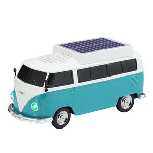 Altavoz WS-698 de 5W con Energía Solar, Diseño Mini <span class=keywords><strong>BUS</strong></span>, Radio FM, Ranura para Tarjeta TF, Altavoz Inalámbrico Portátil Estéreo con Bajos Potentes - Product Image 1