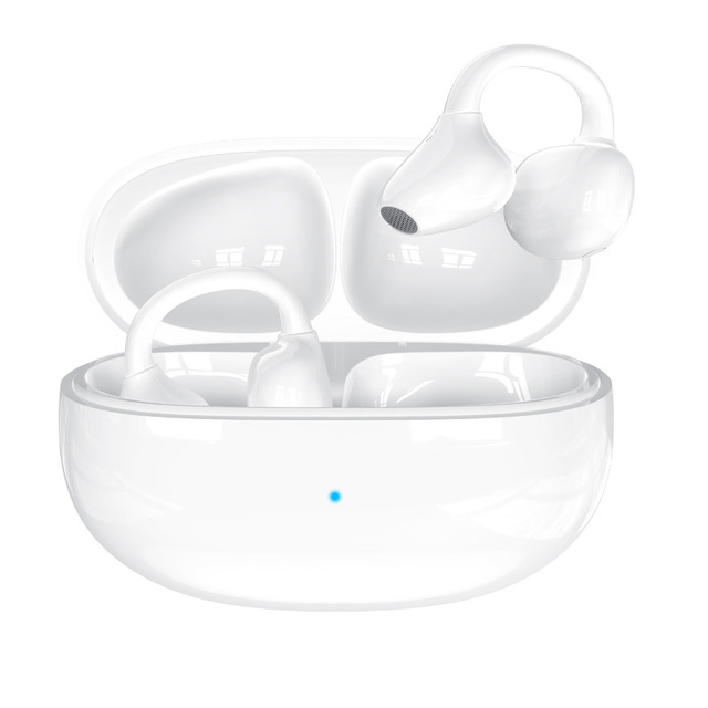 Bone Conduction Headphones with Wireless Long Battery Life Noise Reduction Digital Display Clip-on Bluetooth Earphones