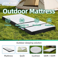 Vonature Matelas Pliant POE Trois Volets, Flexible, Portable, Hypoallergénique, Idéal pour le Camping et la Voiture, OEM ODM