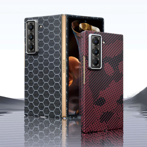 Custodia per telefono di lusso a copertura totale ultrasottile adatta per il W25 Ultra con anello di protezione fotocamera in fibra di carbonio aramidica - Product Image 1