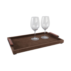Elegante vassoio rettangolare con manici larghi per riporre gioielli o oggetti decorativi, vassoio decorativo per tavolino da caffè o letto. - Product Image 2