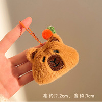 Vente en gros de porte-clés pendentifs mignons en peluche style dessin animé, cadeaux promotionnels
