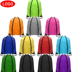 Vendita calda promozione Logo personalizzato con stampa completa borse con cordone in poliestere in Nylon con coulisse zaino per Sport Gym Trip - Product Image 1