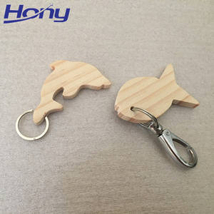 علامات خشبية غير مكتملة قواطع الأسماك فارغة مفتاح العلامة سلسلة مفاتيح شرائح الخشب الطبيعي الحرف ديي الحلي ، النقش ديكور الزفاف - Product Image 5