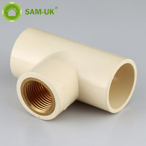 Оптовая продажа, материалы-ХПВХ/стандарт продукта прочный с внутренней резьбой для маленьких мальчиков, футболка с латунь медь разъем желтые трубы и фитинги - Product Image 5