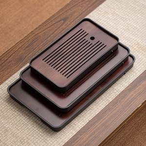 Bamboo <b>Tea</b> Tray Small Dry Brewing Water Drainage Modern <b>Tea</b> Sea <b>Set</b> For Home Use - Product Image 4
